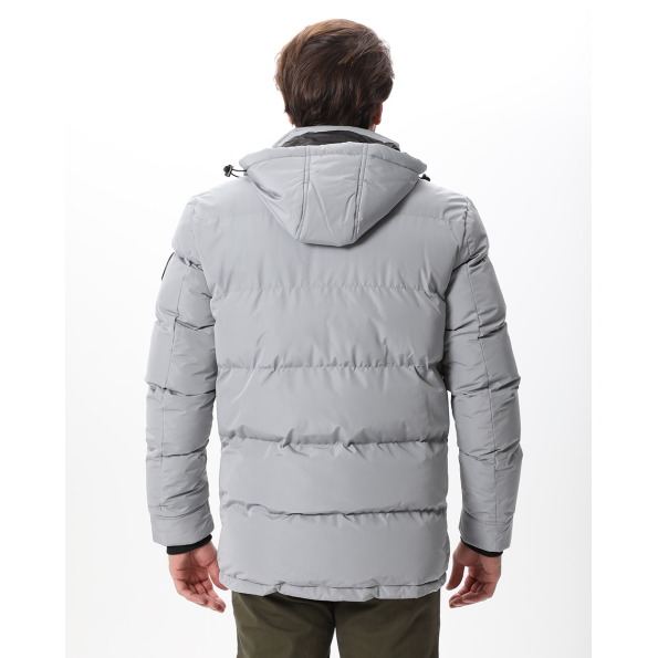 Ανδρικό παρκά puffer μπουφάν VAN HIPSTER 72092 γκρι Ανδρικά