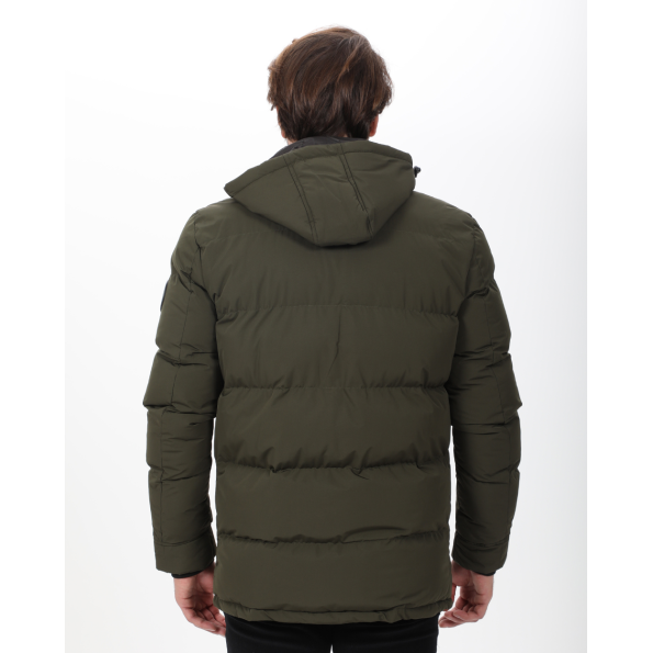 Ανδρικό παρκά puffer μπουφάν VAN HIPSTER 72092 χακί Ανδρικά