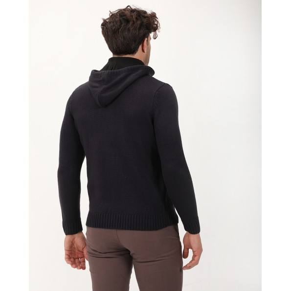 Ανδρική πλεκτή ζακέτα VAN HIPSTER 71978 μπλε Ανδρικά