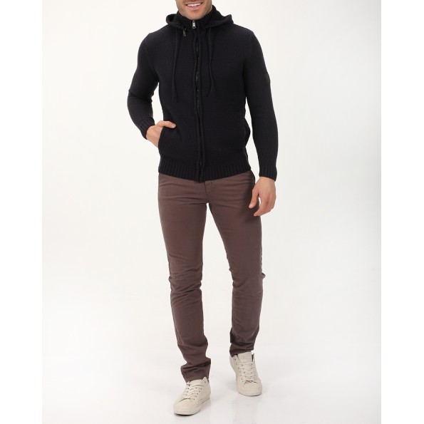 Ανδρική πλεκτή ζακέτα VAN HIPSTER 71978 μπλε Ανδρικά