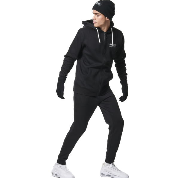 Ανδρικό παντελόνι φόρμας BODY ACTION 023435-01 μαύρο Ανδρικά