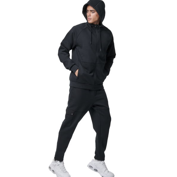 Ανδρικό παντελόνι φόρμας BODY ACTION 023441-01 μαύρο Ανδρικά