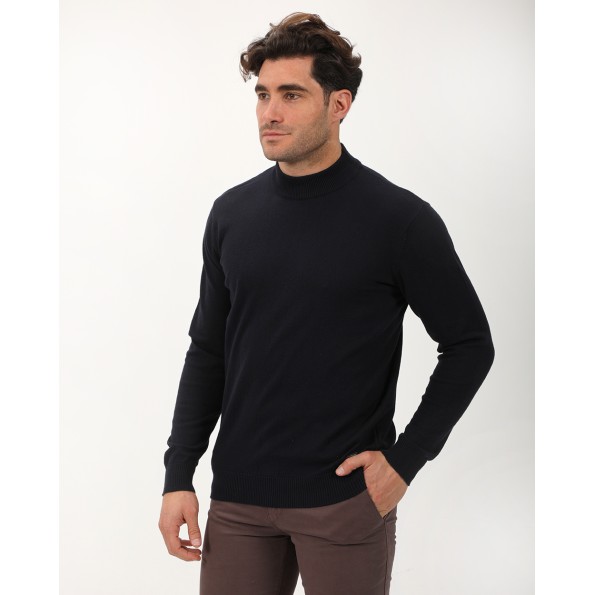 Ανδρική πλεκτή μπλούζα VAN HIPSTER 71709 μπλε Ανδρικά