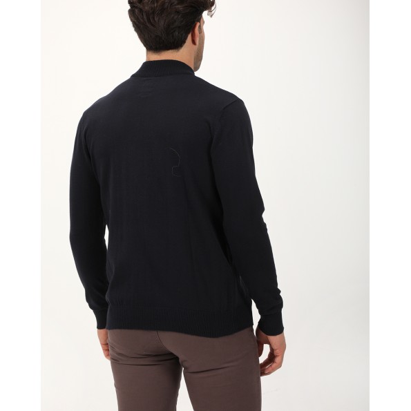 Ανδρική πλεκτή μπλούζα VAN HIPSTER 71709 μπλε Ανδρικά