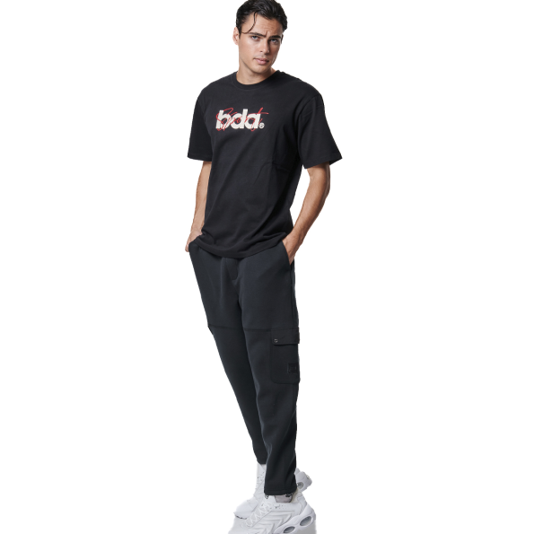 Ανδρικό t-shirt BODY ACTION 053432-01 μαύρο Ανδρικά