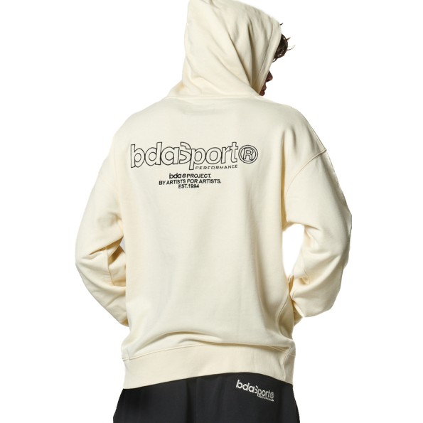 Ανδρική φούτερ ζακέτα BODY ACTION 073417-01 εκρού Ανδρικά