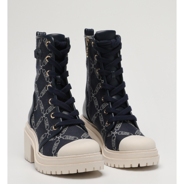 Γυναικεία μποτάκια sneakers MICHAEL KORS 40F3HYME6Y HANLEY μαύρα εκρού Γυναικεία