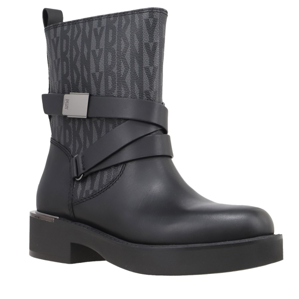 Γυναικεία μποτάκια DKNY JEANS K2312709 TAETA μαύρο γκρι Γυναικεία