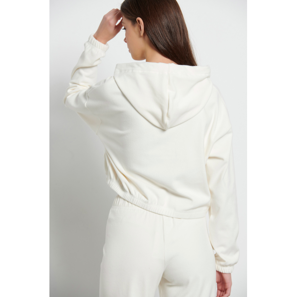 Γυναικεία φούτερ μπλούζα BODYTALK 1222-901325 εκρού Γυναικεία