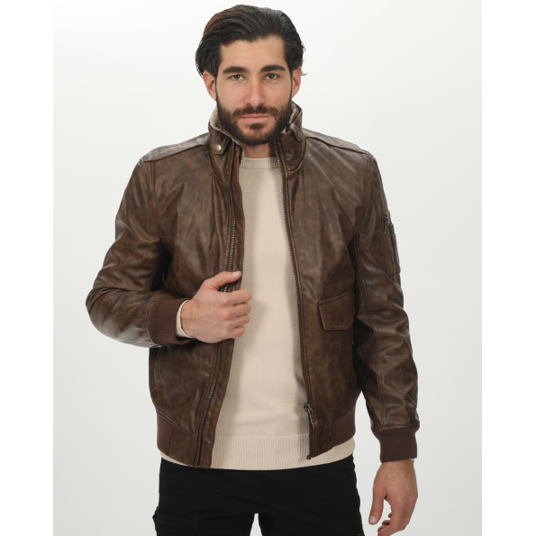Ανδρικό jacket EXPLORER 2411103035 καφέ