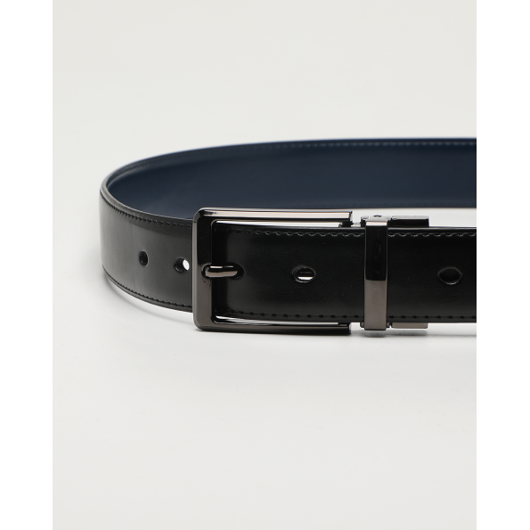 Ανδρική ζώνη διπλής όψης MARTIN & CO 124-122-0030 μαύρη μπλε Ανδρικά