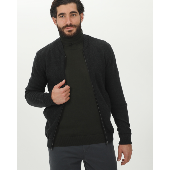 Ανδρική πλεκτή ζακέτα MARTIN & CO 224-71-2412 μαύρο Ανδρική πλεκτή ζακέτα MARTIN & CO 224-71-2412 μαύρο