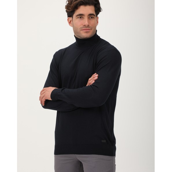 Ανδρική πλεκτή μπλούζα VAN HIPSTER 71839 μπλε Ανδρικά