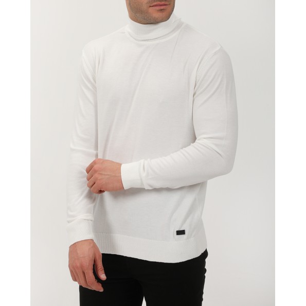 Ανδρική πλεκτή μπλούζα VAN HIPSTER 71839 λευκή Ανδρικά