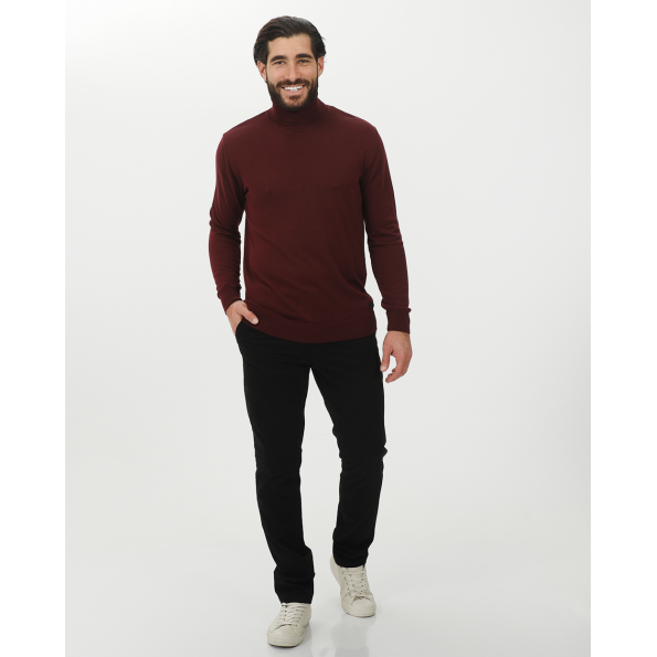 Ανδρικό πλεκτό ζιβάγκο VAN HIPSTER 71839 μπορντο Ανδρικά