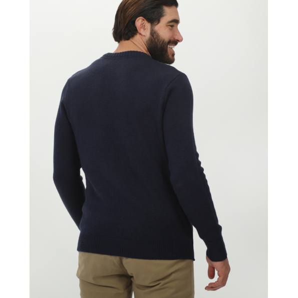 Ανδρική πλεκτή μπλούζα VAN HIPSTER 72181 μπλε Ανδρικά