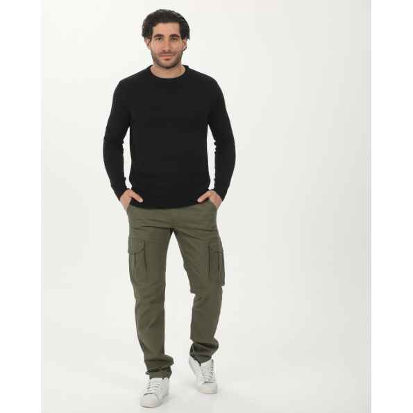 Ανδρική πλεκτή μπλούζα VAN HIPSTER 72181 μαύρη