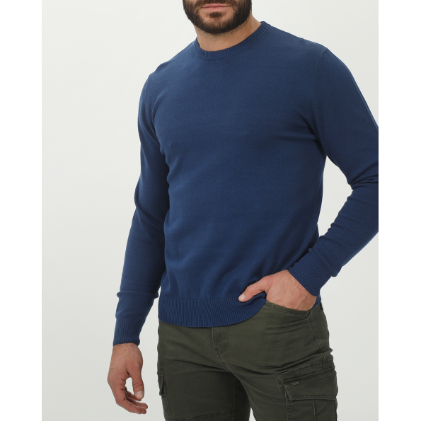 Ανδρικό πλεκτή μπλούζα VAN HIPSTER 72240 μπλε Ανδρικά