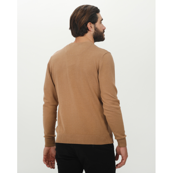 Ανδρική πλεκτή μπλούζα VAN HIPSTER 72240 μπεζ Ανδρικά