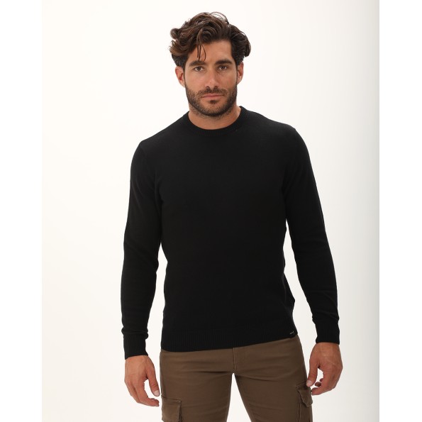 Ανδρική πλεκτή μπλούζα VAN HIPSTER 72240 μαύρη
