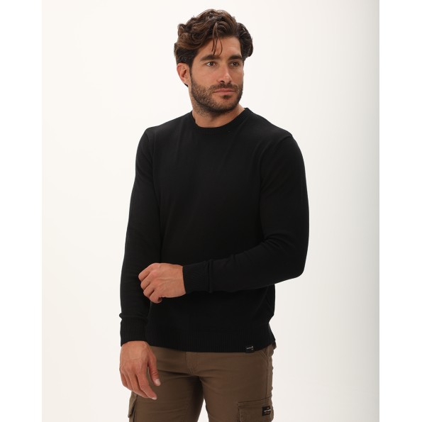 Ανδρική πλεκτή μπλούζα VAN HIPSTER 72240 μαύρη Ανδρικά