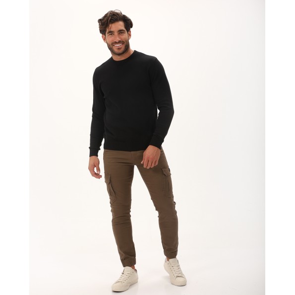 Ανδρική πλεκτή μπλούζα VAN HIPSTER 72240 μαύρη Ανδρικά