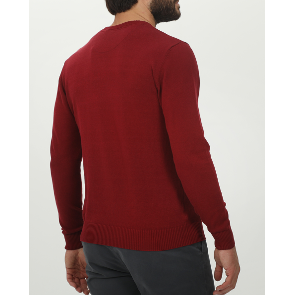 Ανδρική πλεκτή μπλούζα VAN HIPSTER 72240 κόκκινη Ανδρικά