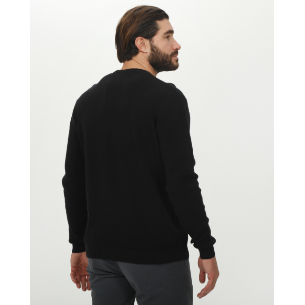 Ανδρική πλεκτή μπλούζα VAN HIPSTER 72282 μαύρη Ανδρικά