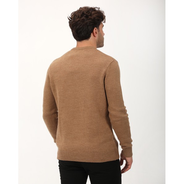 Ανδρική πλεκτή μπλούζα VAN HIPSTER 72289 καφέ Ανδρικά