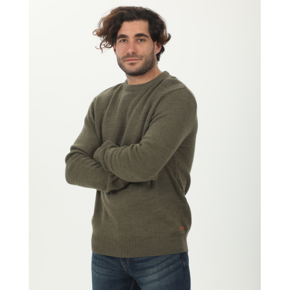 Ανδρική πλεκτή μπλούζα VAN HIPSTER 72289 λαδί