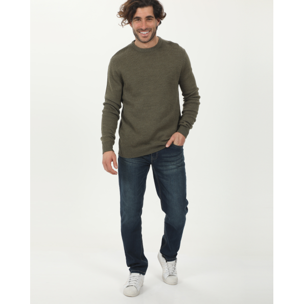 Ανδρική πλεκτή μπλούζα VAN HIPSTER 72289 λαδί