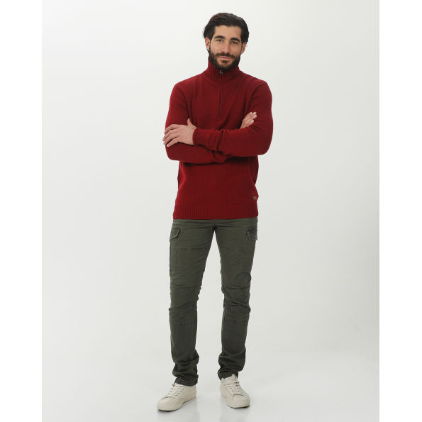Ανδρική πλεκτή μπλούζα VAN HIPSTER 72290 κόκκινο Ανδρικά