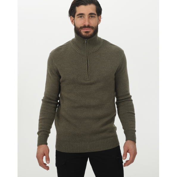 Ανδρική πλεκτή μπλούζα VAN HIPSTER 72290 λαδί