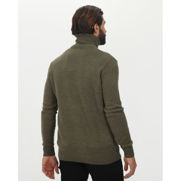 Ανδρική πλεκτή μπλούζα VAN HIPSTER 72290 λαδί Ανδρικά