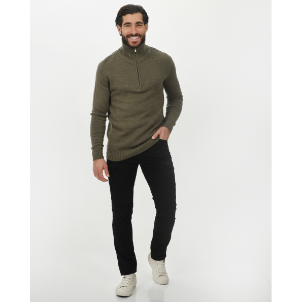 Ανδρική πλεκτή μπλούζα VAN HIPSTER 72290 λαδί Ανδρικά