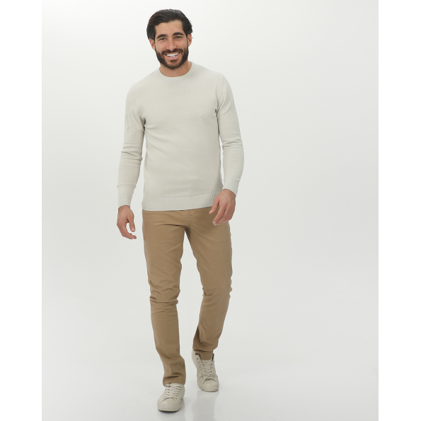 Ανδρικό chino comfort παντελόνι MARTIN & CO 224-32-0463 μπεζ Ανδρικά