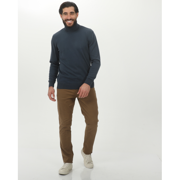 Ανδρικό chino παντελόνι MARTIN & CO 224-32-6517 καφέ Ανδρικά