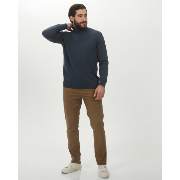 Ανδρικό chino παντελόνι MARTIN & CO 224-32-6517 καφέ Ανδρικά