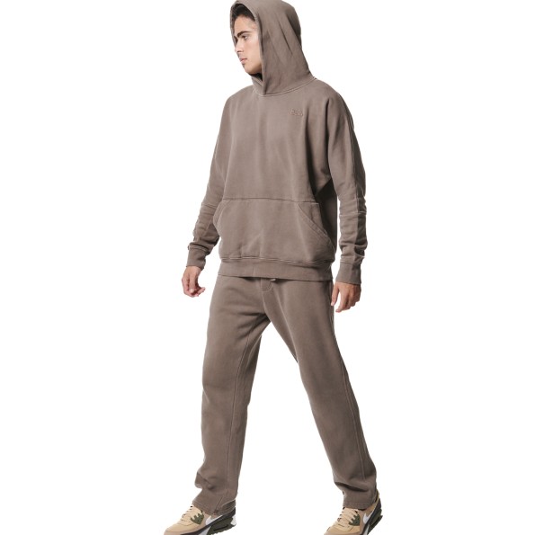 Ανδρική φούτερ μπλούζα BODY ACTION 063422-01 καφέ Ανδρικά