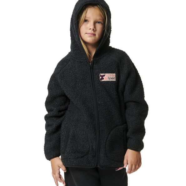 Παιδικό jacket BODY ACTION FLUFFY 072404-01 μαύρο