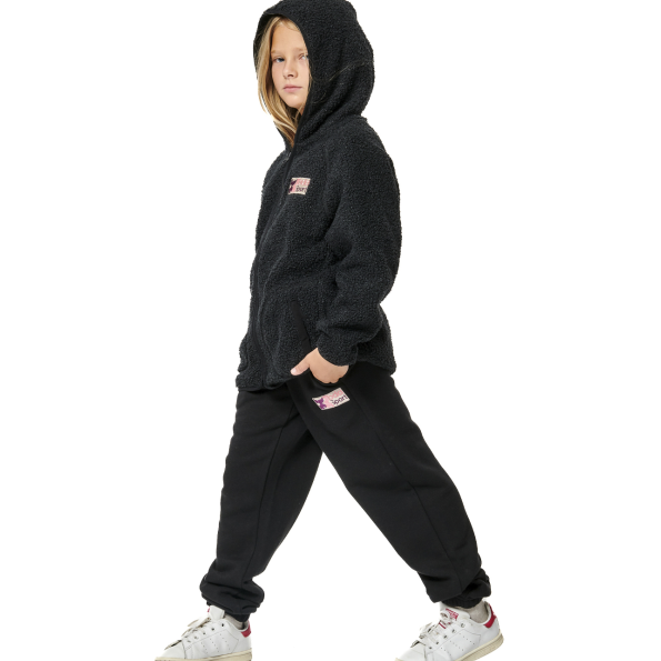 Παιδικό jacket BODY ACTION FLUFFY 072404-01 μαύρο Παιδικά