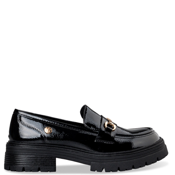Γυναικεία μοκασίνια loafers ENVIE E30-20488 μαύρα