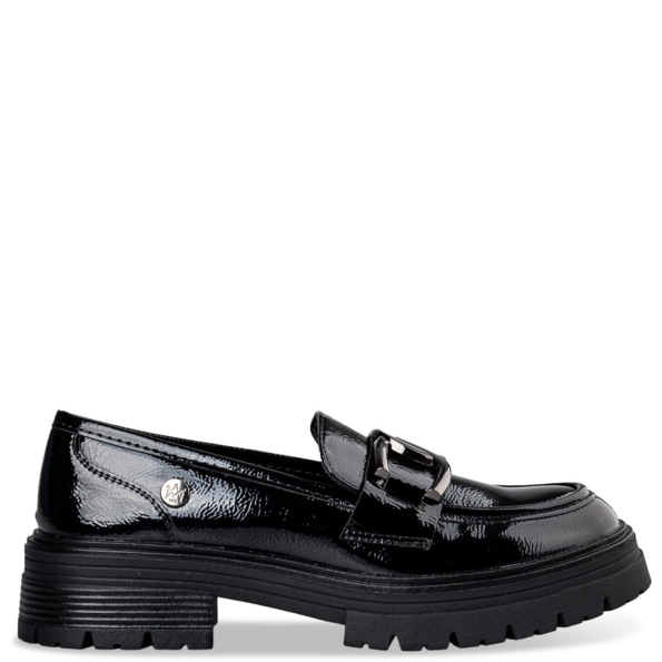 Γυναικεία μοκασίνια loafers ENVIE E30-20489 μαύρα