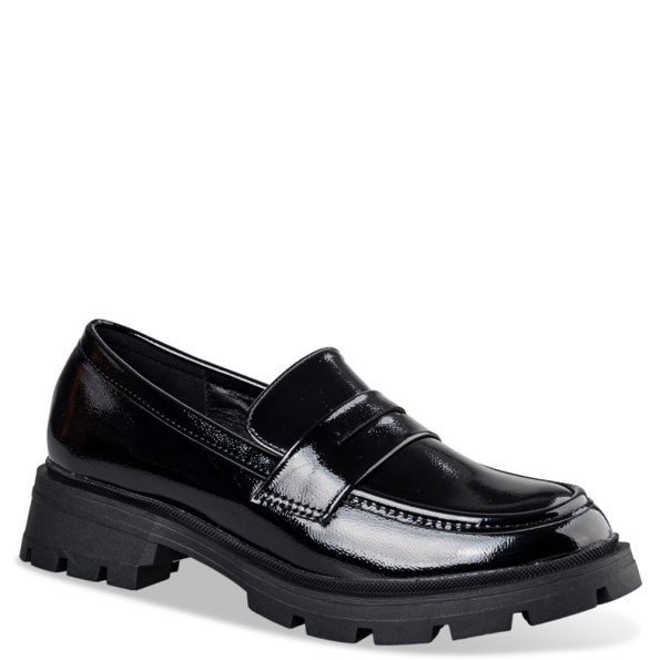 Γυναικεία μοκασίνια loafers MISS V31-20285 μαύρα Γυναικεία
