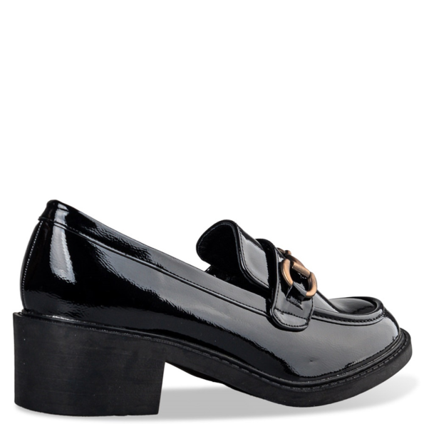 Γυναικεία μοκασίνια loafers MISS NV  V36-20089 μαύρα Γυναικεία