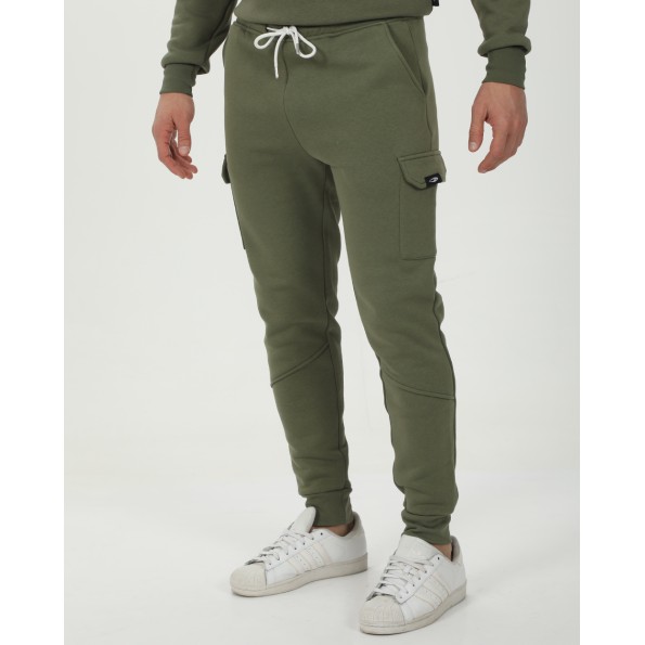 Ανδρικό παντελόνι φόρμας jogger BLUE HUNTER 111140107 χακί