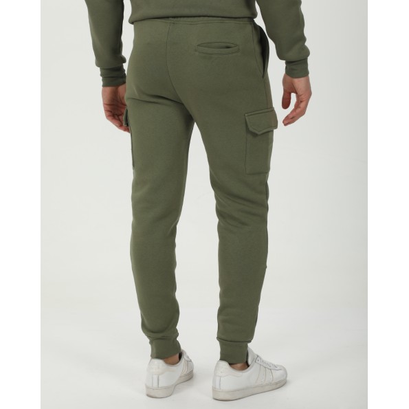 Ανδρικό παντελόνι φόρμας jogger BLUE HUNTER 111140107 χακί