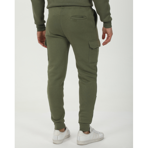 Ανδρικό παντελόνι φόρμας jogger BLUE HUNTER 111140107 χακί