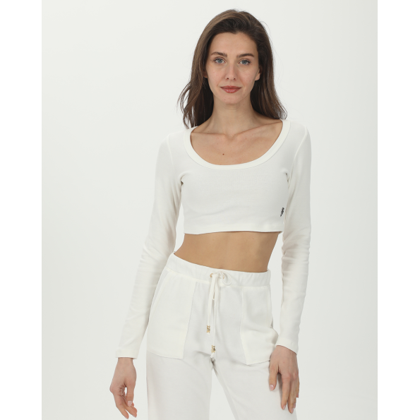 Γυναικείο cropped top SUGARFREE 23832081 λευκό