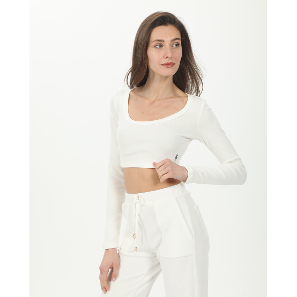 Γυναικείο cropped top SUGARFREE 23832081 λευκό